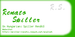 renato spiller business card