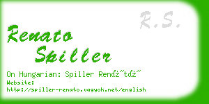 renato spiller business card